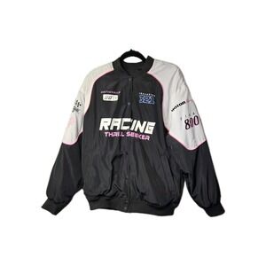 H&M Divided Racing  Bomber Jacket ‎ womens size S oversized